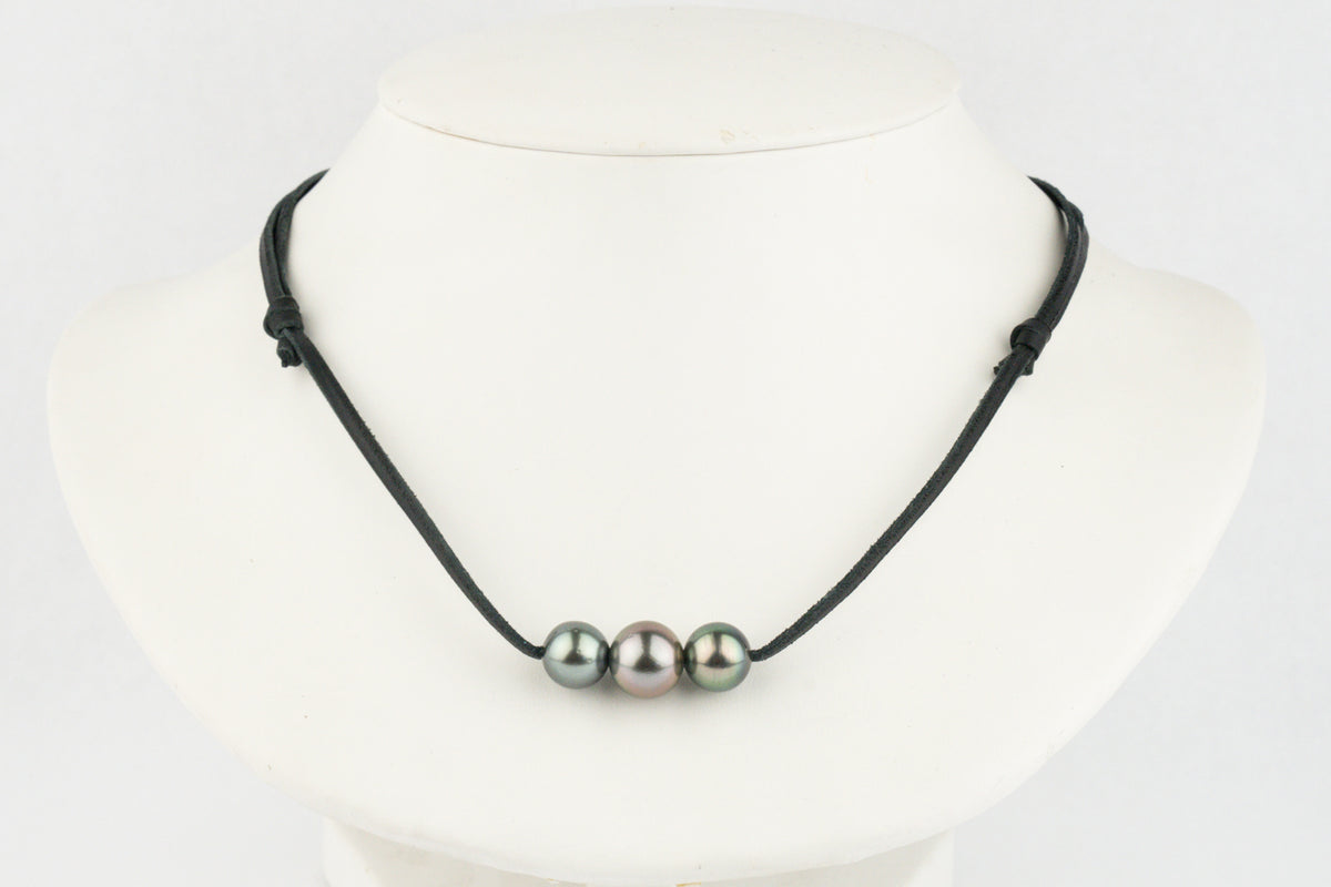 Triple 10-11.5mm Multi-Colored Eimeo Mana Necklace