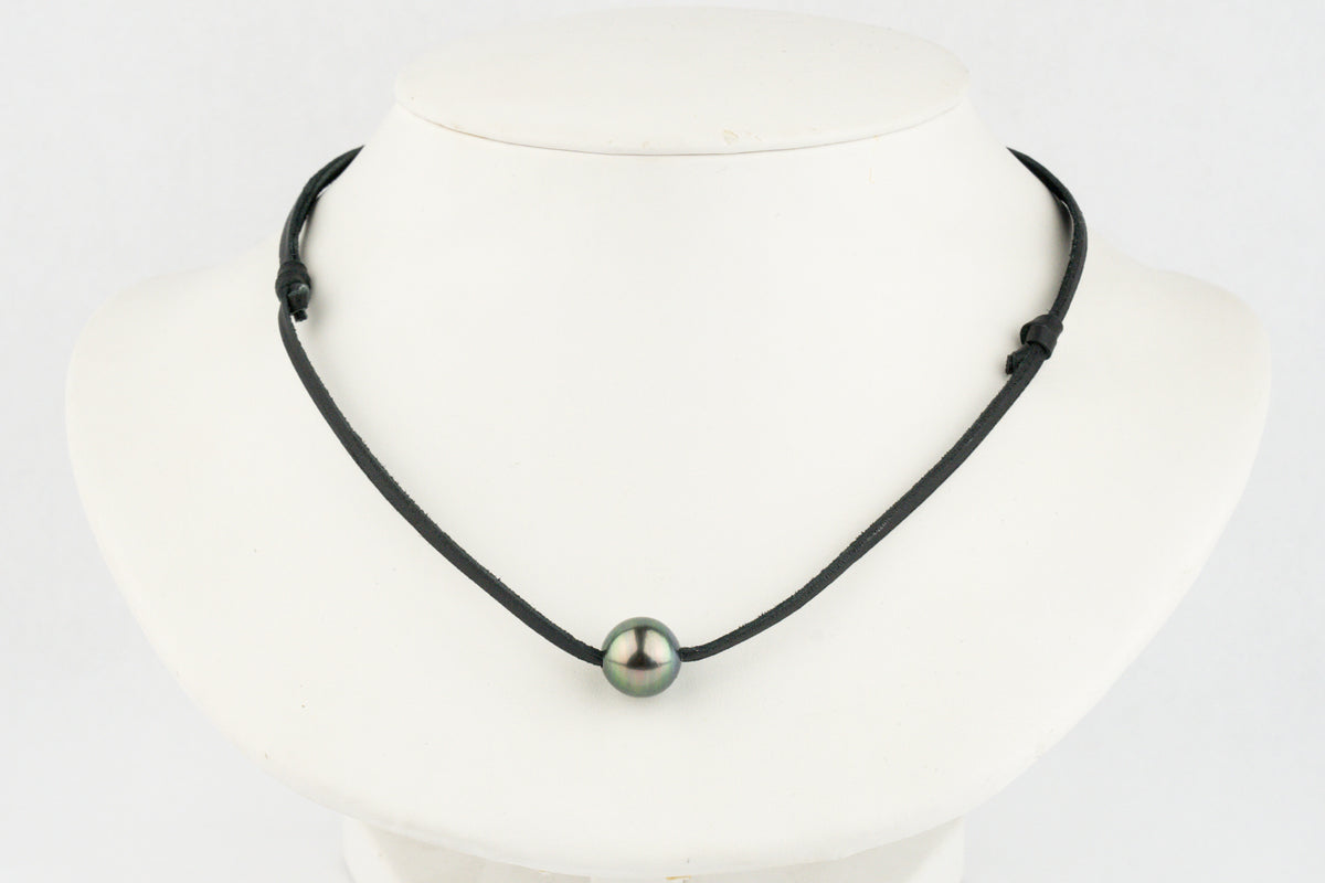 Flashy Peacock Green 12mm Super Mana Necklace