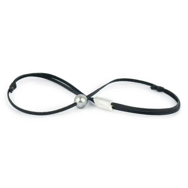 Silvery Blue Pink 12.3mm Super Mana Necklace