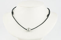 Silvery Blue Pink 12.3mm Super Mana Necklace