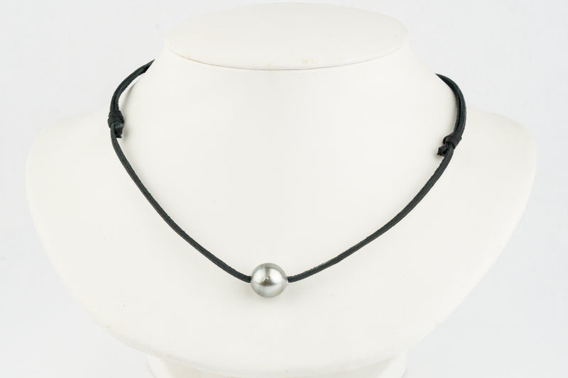 Silvery Blue Pink 12.3mm Super Mana Necklace