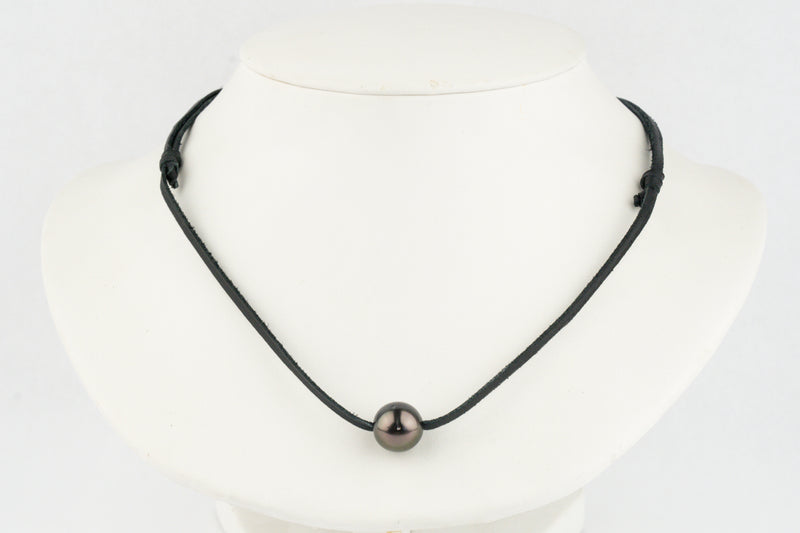 Chocolate Aubergine 12.4mm Super Mana Necklace