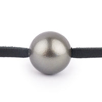 Dark Silvery Shark Skin 12.5mm Super Mana Necklace