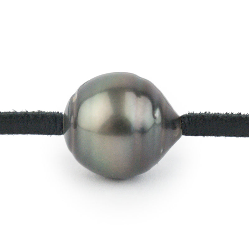 Deep Peacock Green Circled 13.6mm Super Mana Necklace