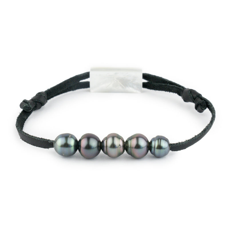 Quintuple Purple Blue Circled 7.8-8.7mm Super Mana Bracelet