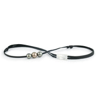 Triple 10.2mm-11.5mm Coppery Pink Green Eimeo Mana Necklace