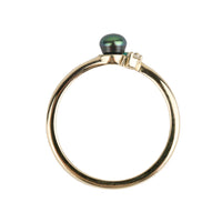 Tahitian Keshi Pearl & Gemstone Natura Ring