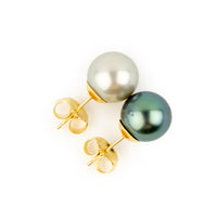 Sea & Sky 10mm Tahitian Pearl Statement Stud Earrings