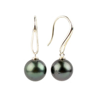 Dusky Plum Green 12mm Teardrop Hook Dangles