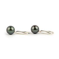 Dusky Plum Green 12mm Teardrop Hook Dangles