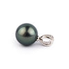 Tahitian Pearl & Diamond 12.3mm Maia Pendant on 14K White Gold