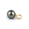 Multi-Colorful 10.6mm Tahitian Pearl Pendant on 14k Yellow Gold