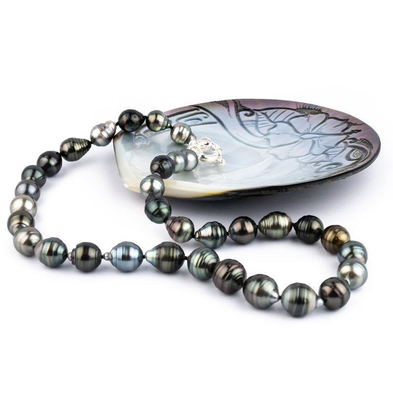 Lagoon Breeze 9.3-12.3mm Circled Tahitian Pearl Strand