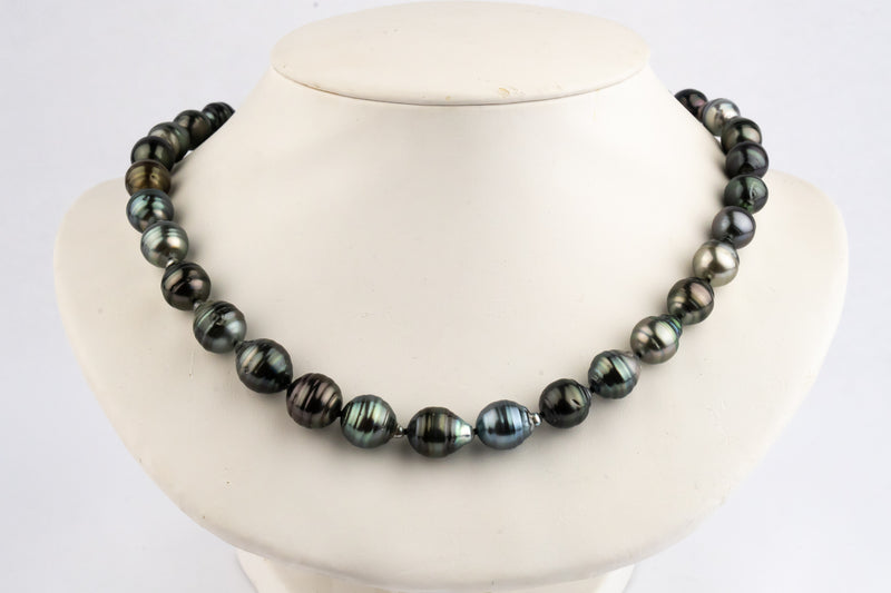 Lagoon Breeze 9.3-12.3mm Circled Tahitian Pearl Strand