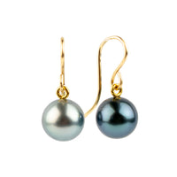Blue Hues Tahitian Pearl Dangles on 14/20 Gold-Filled