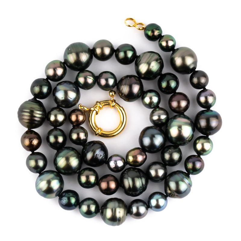 Tropical Rainforest 7-12.5mm Tahitian Pearl Strand