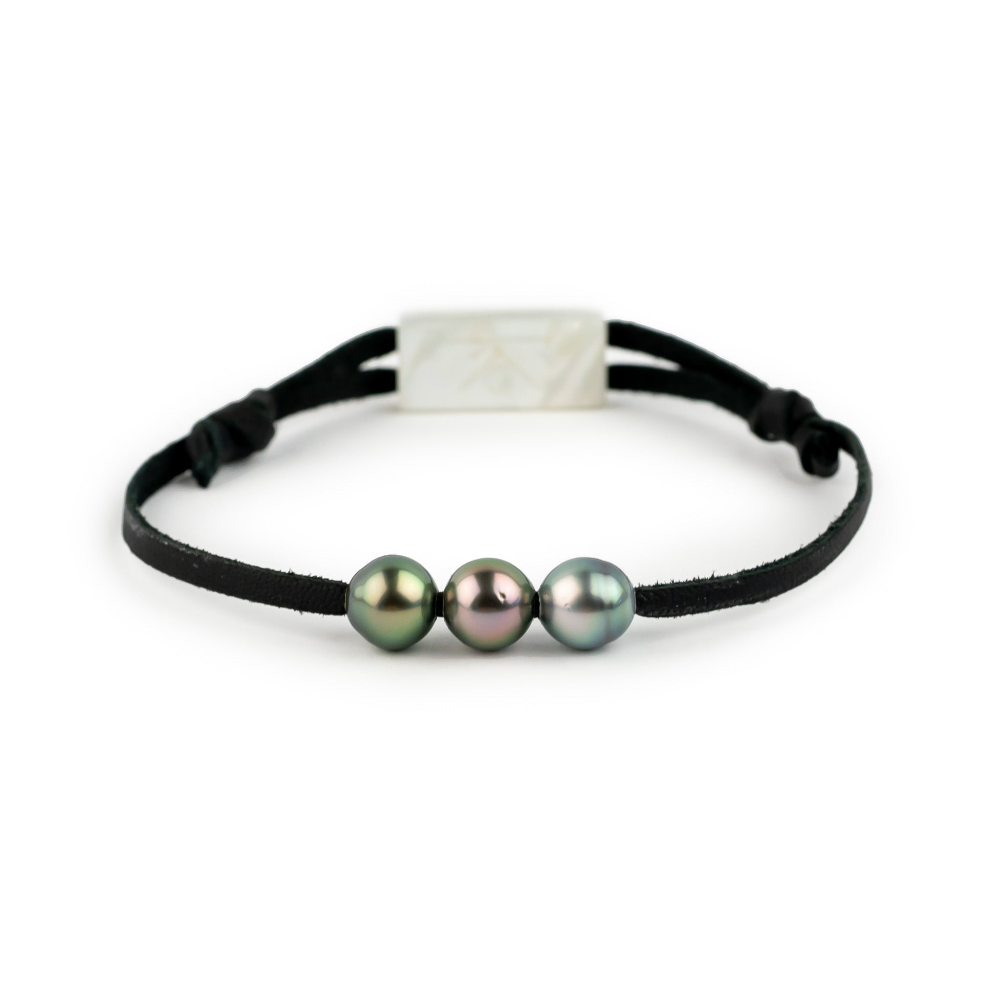 Triple Vivid Pink Green 8.5-9mm Mana Bracelet