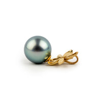 Sky Blue Tiaré 14K Gold Tahitian Pearl Pendant