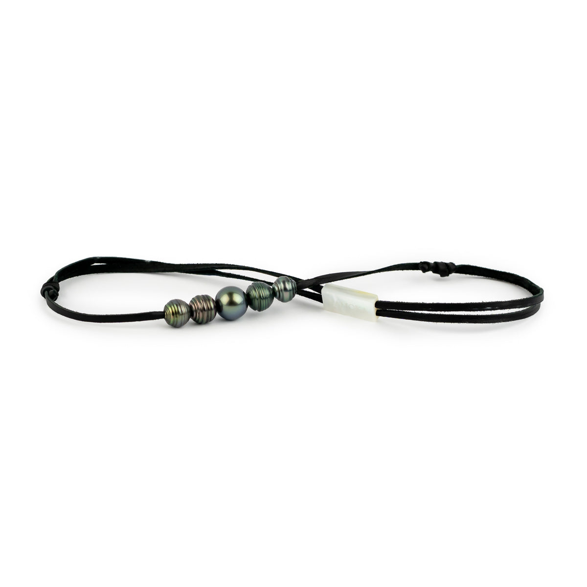 Saturn's Rings Quintuple 9.2-11.9mm Mana Pearl Necklace