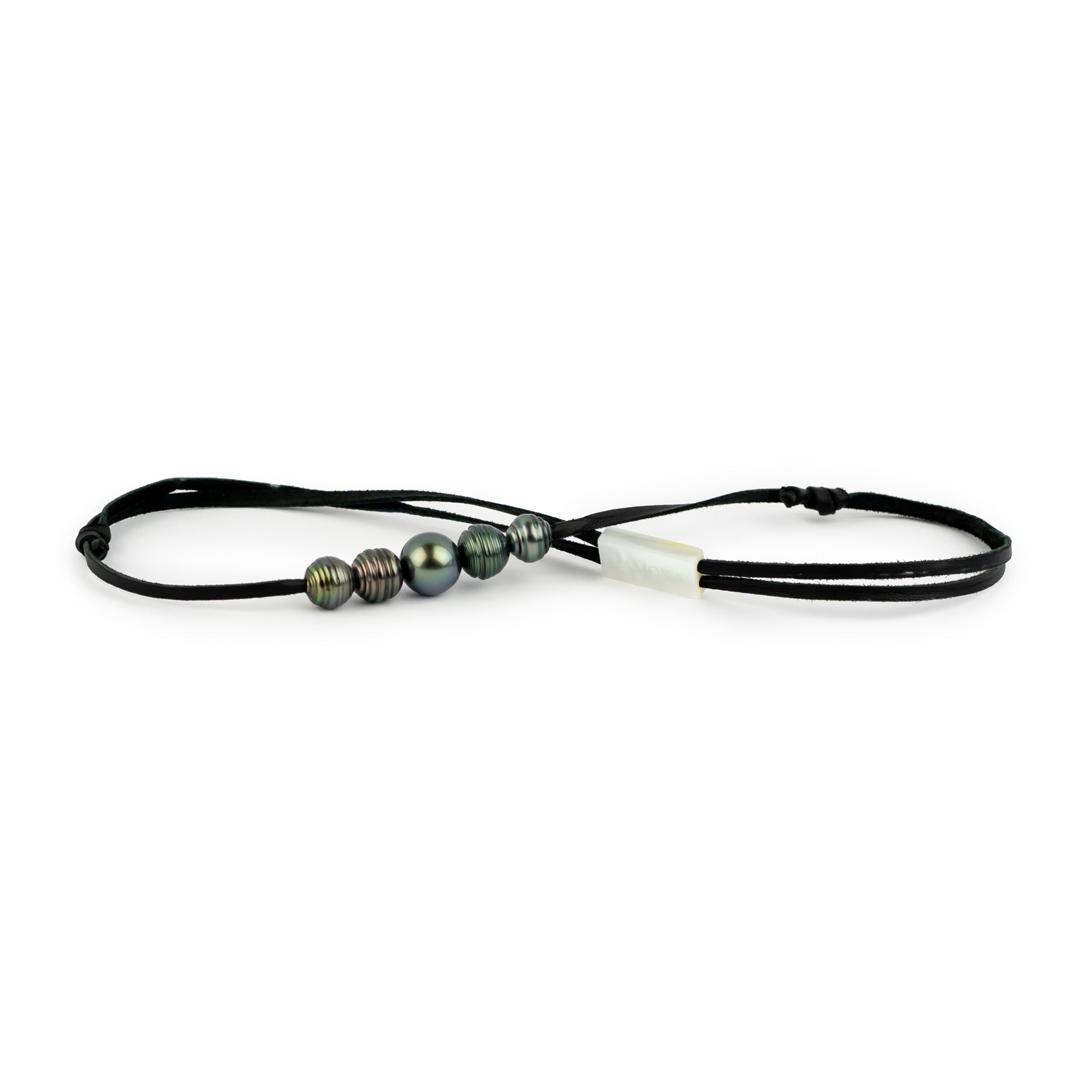 Saturn's Rings Quintuple 9.2-11.9mm Mana Pearl Necklace