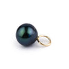 Flashy Indigo 9mm Tahitian Pearl Pendant on Gold Filled