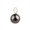 Aubergine Green 9mm Tahitian Pearl Pendant on Gold Filled