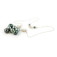 Moody Blues Septima Tiaré Tin-Cup Tahitian Pearl Necklace on Sterling Silver