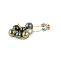 Tahitian Pearl Harvest Tin Cup Bracelet on 14K Yellow Gold