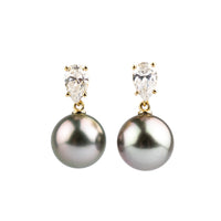 Tahitian Pearl & Diamond Sirène Earrings