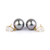 Tahitian Pearl & Diamond Sirène Earrings
