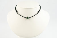 Deep Green Glow 11.6mm Super Mana Necklace