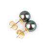Aqua Pink 9-9.6mm Tahitian Pearl Stud Earrings