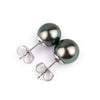 Aqua Pink 9-9.6mm Tahitian Pearl Stud Earrings