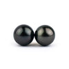 Eclipse Black 9.5-9.8mm Tahitian Pearl Stud Earrings