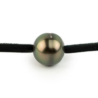 Dark Golden Green 11.3mm Circled Super Mana Necklace