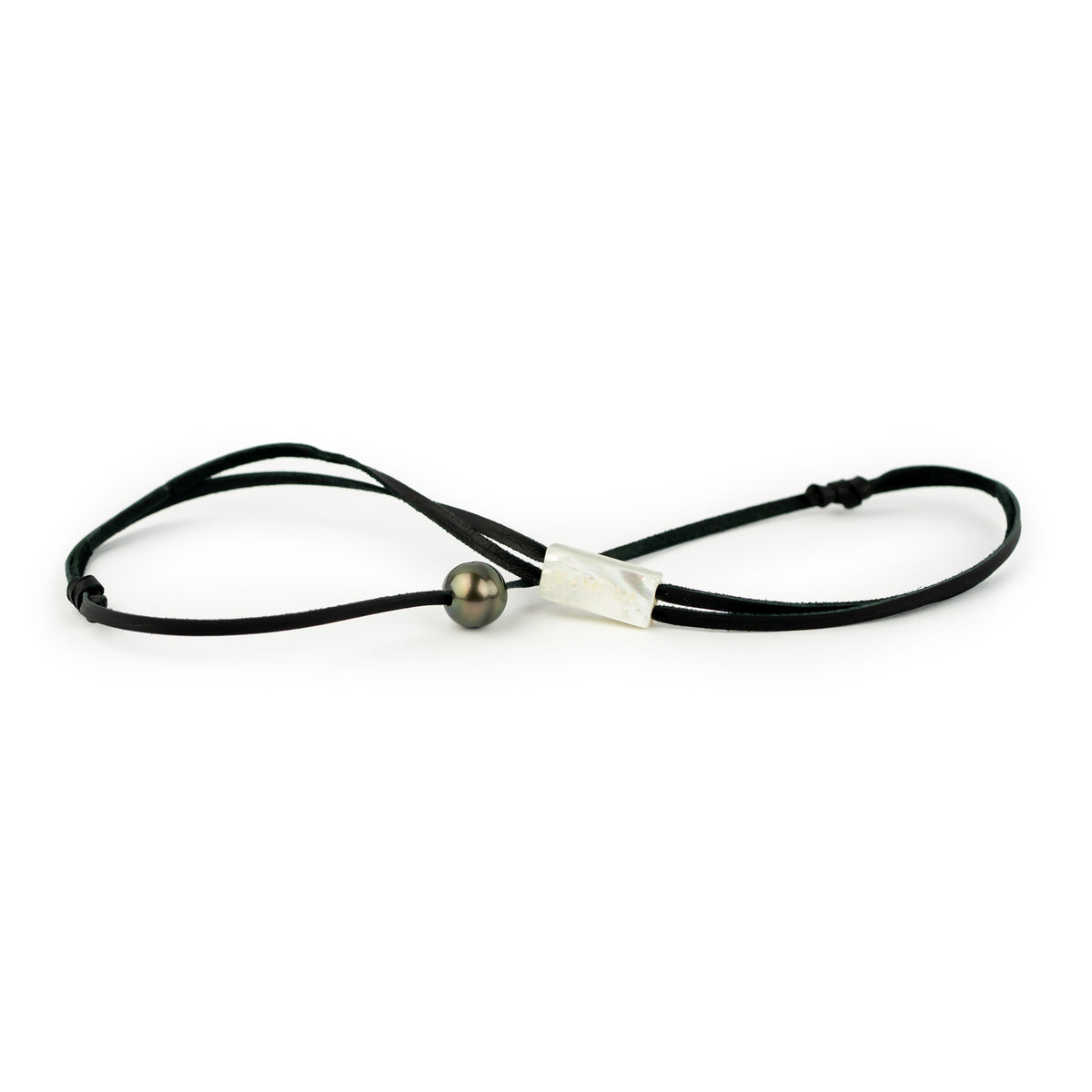 Dark Golden Green 11.3mm Circled Super Mana Necklace