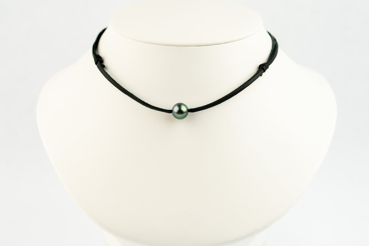 Golden Blue Green 11.1mm Super Mana Necklace