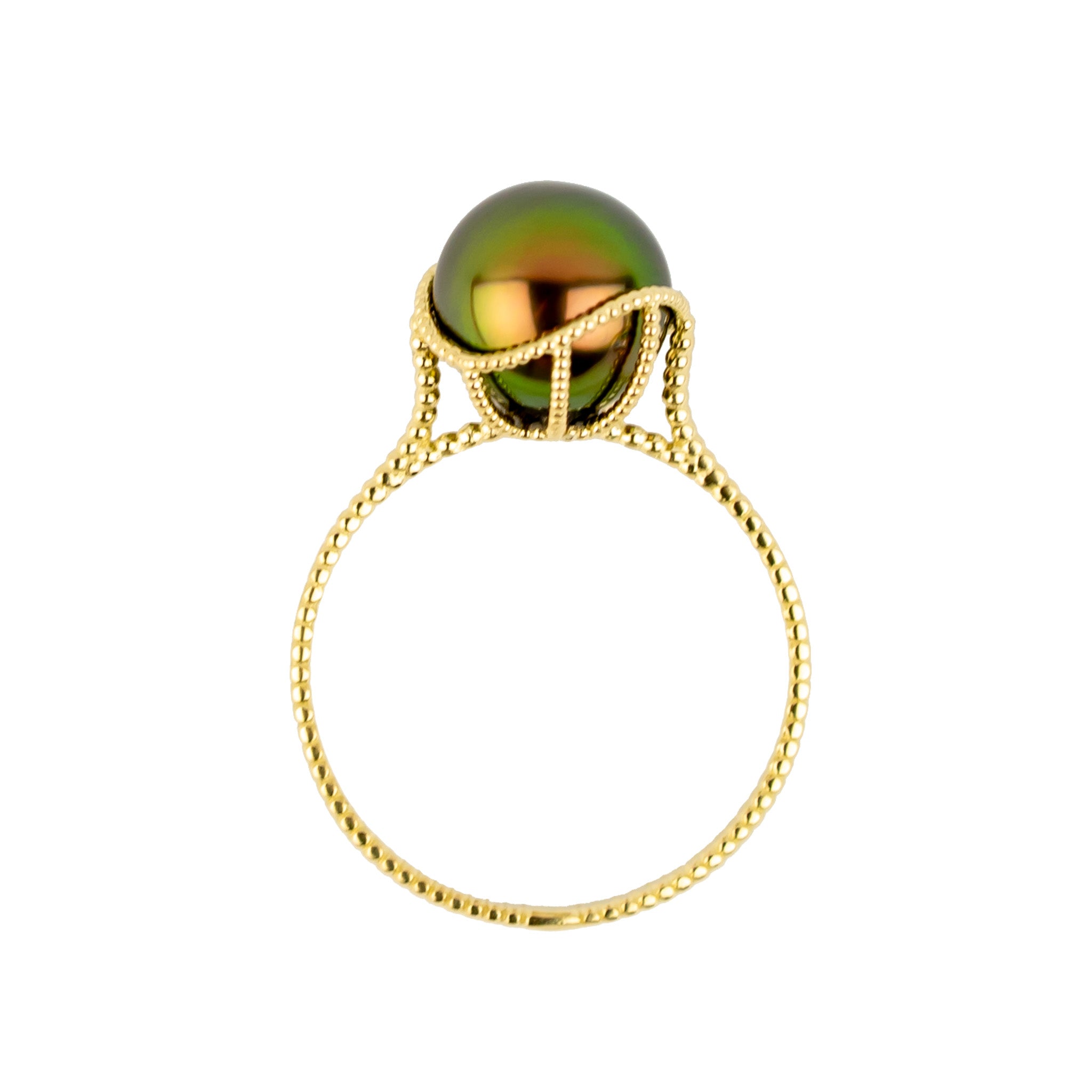 Firelight Tahitian Pearl Mermaid Ring