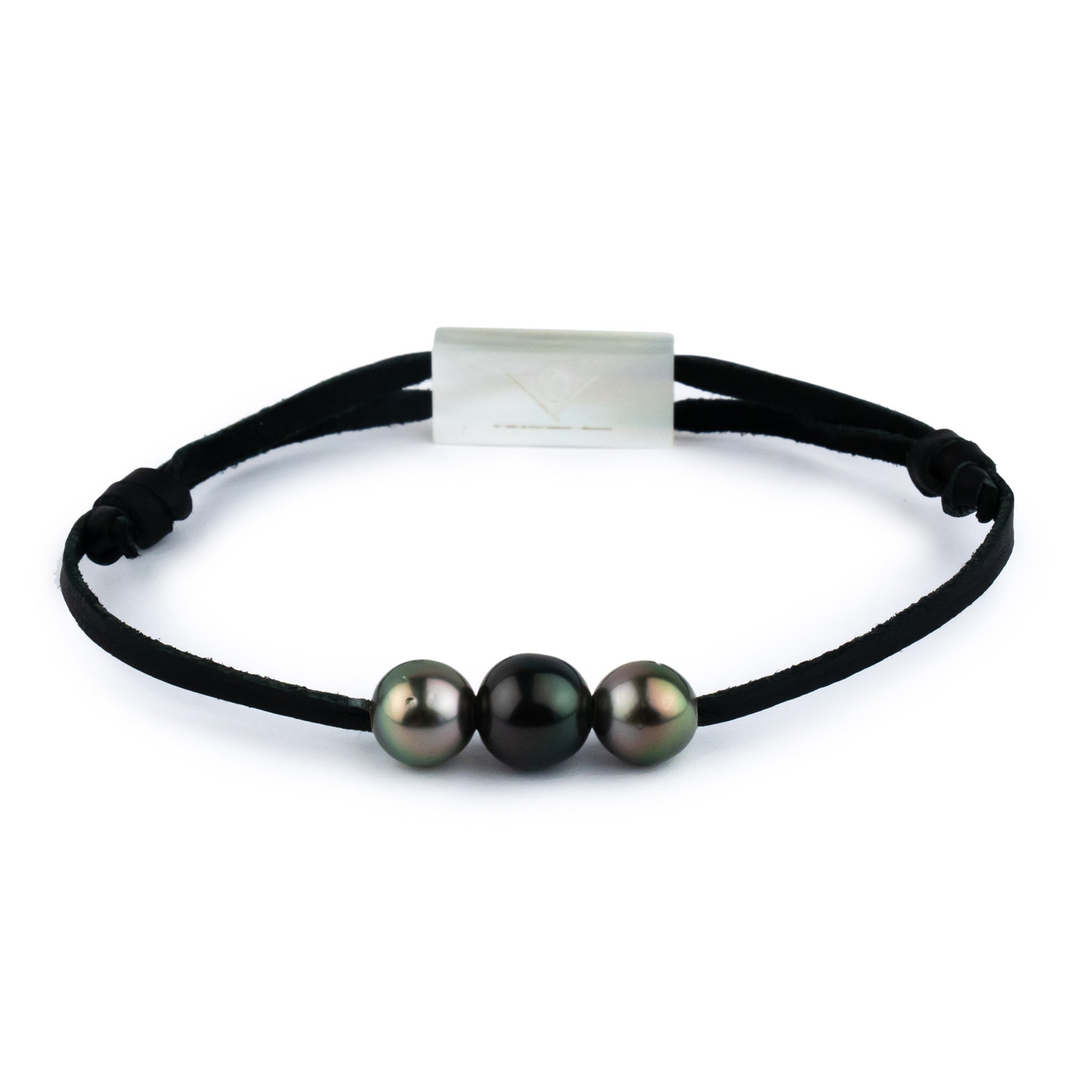 アクセサリー mana88 Triple Peacock & Black 8-8.8mm Mana Bracelet – Kamoka Pearl