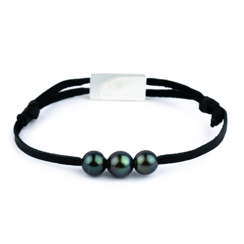 Triple Deep Blue 8-8.8mm Mana Bracelet