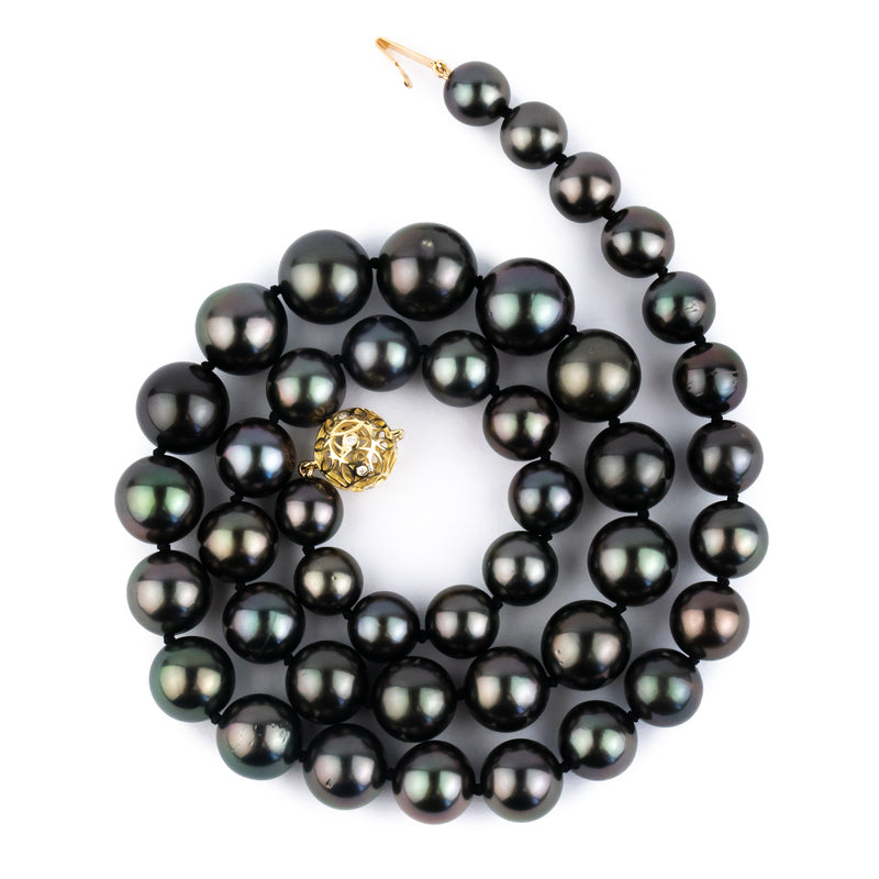 Purple Passion 7.8-11.8mm Tahitian Pearl Strand
