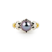 Periwinkle Pink Acropora Tahitian Pearl Ring