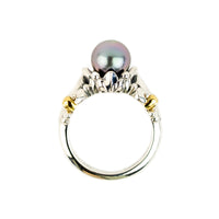Periwinkle Pink Acropora Tahitian Pearl Ring