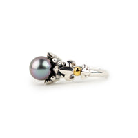Periwinkle Pink Acropora Tahitian Pearl Ring
