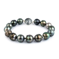 Sea & Sand Circled 10-11.8mm Tahitian Pearl Bracelet