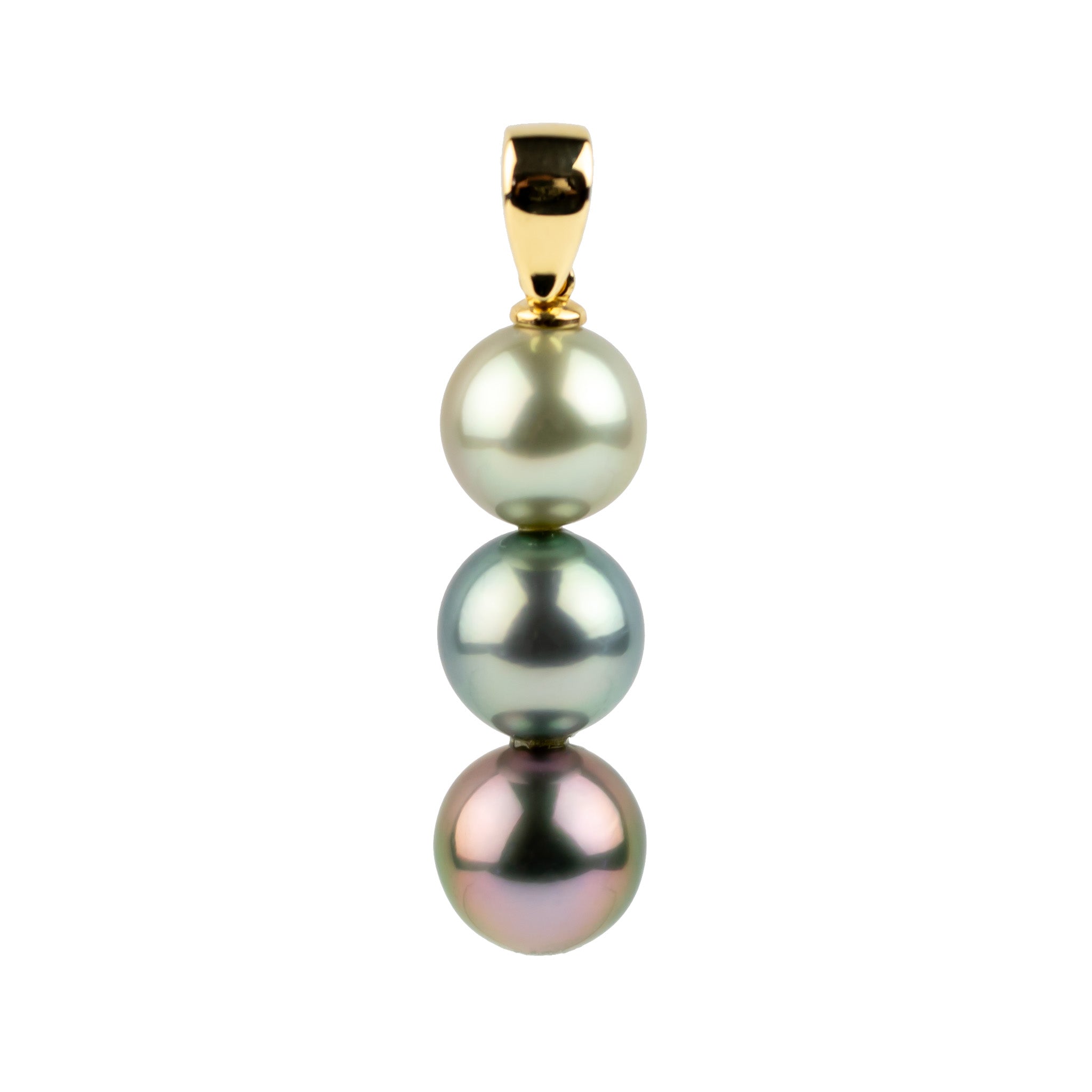 Triple Tahitian Pearl Pendant