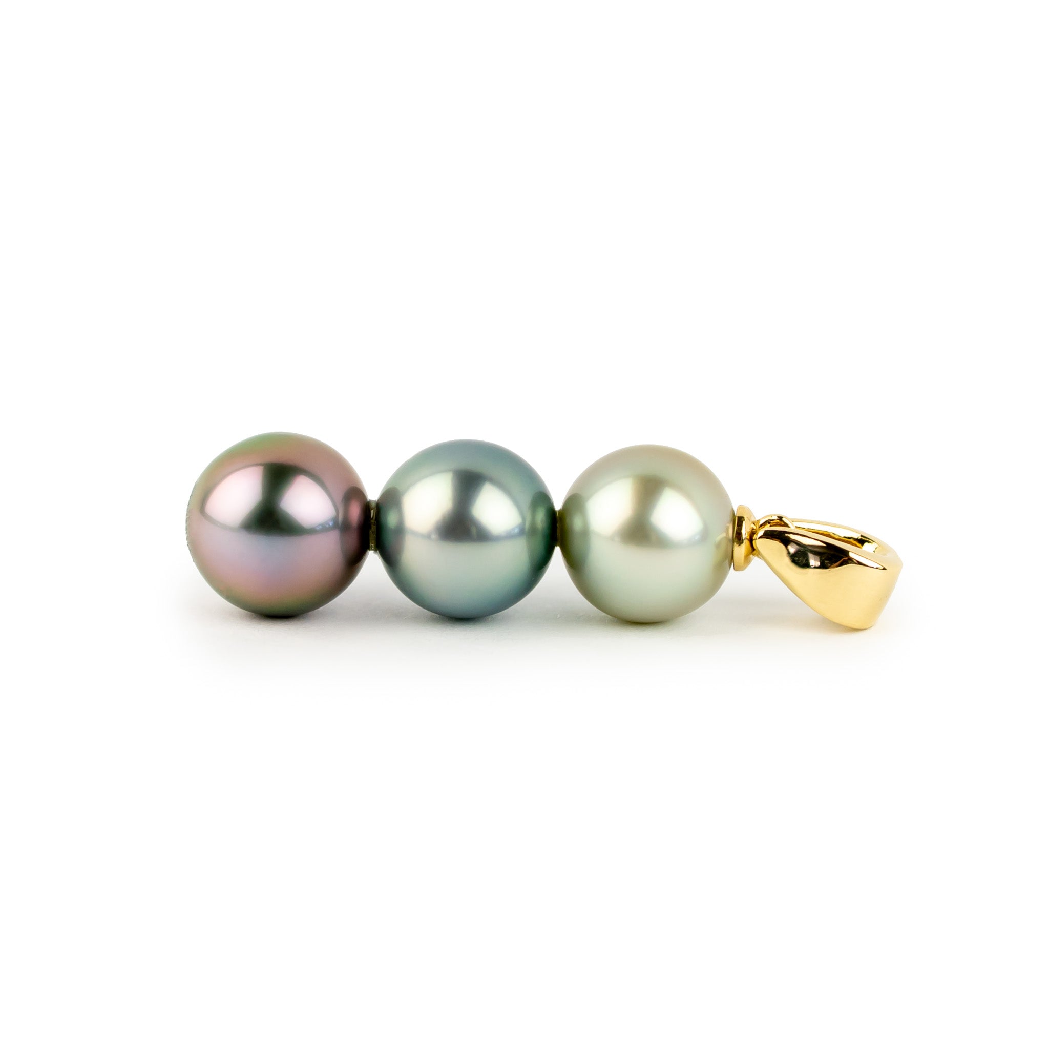 Triple Tahitian Pearl Pendant