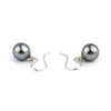 Pink Green Tahitian Pearl Dangles on Sterling Silver