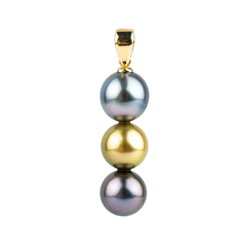 Triple Tahitian Pearl Pendant