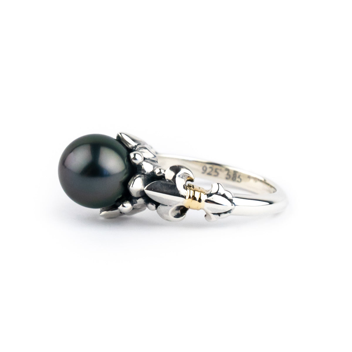 Tropical Purple Acropora Tahitian Pearl Ring
